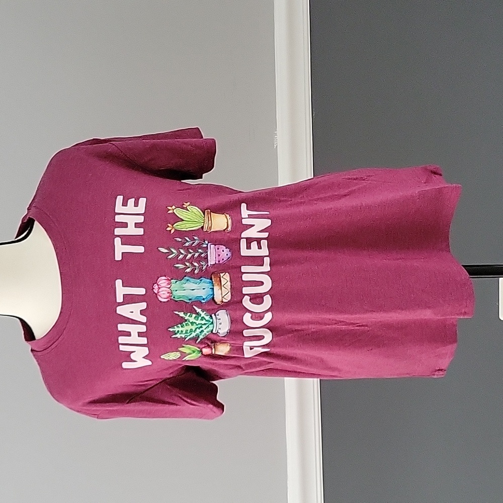 Womens What The Fucculent Shirt size Small